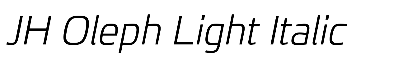 JH Oleph Light Italic
